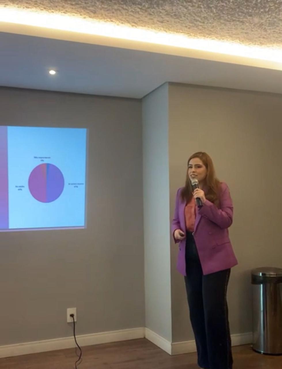 Virgínia ministrando workshop